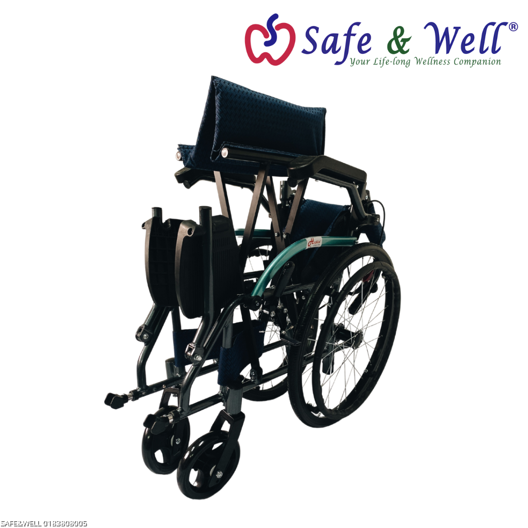 HOPKIN COMPACT ALUM WHEELCHAIR (FLIPUP ARMREST)